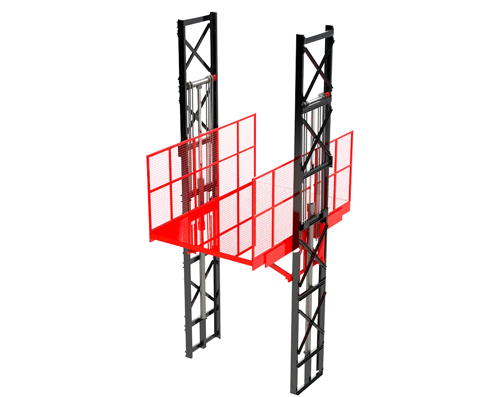 Hydraulic Double Piston Vertical Load Platforms