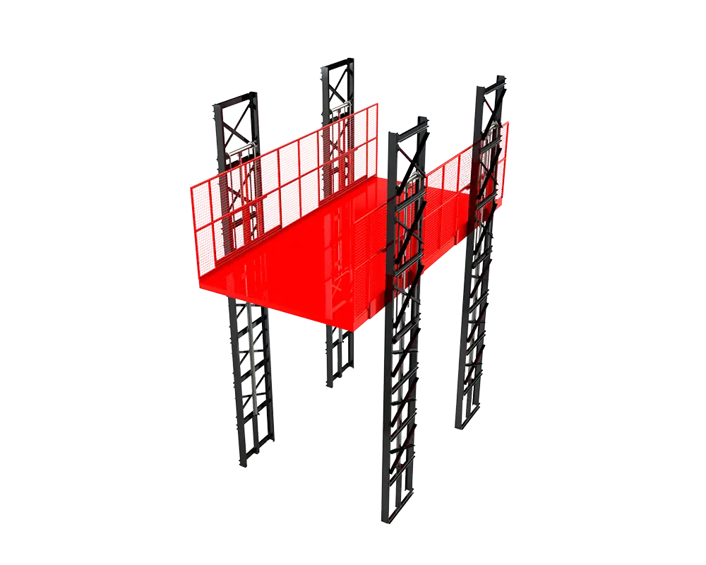 Hydraulic Four-Piston Vertical Load Platforms