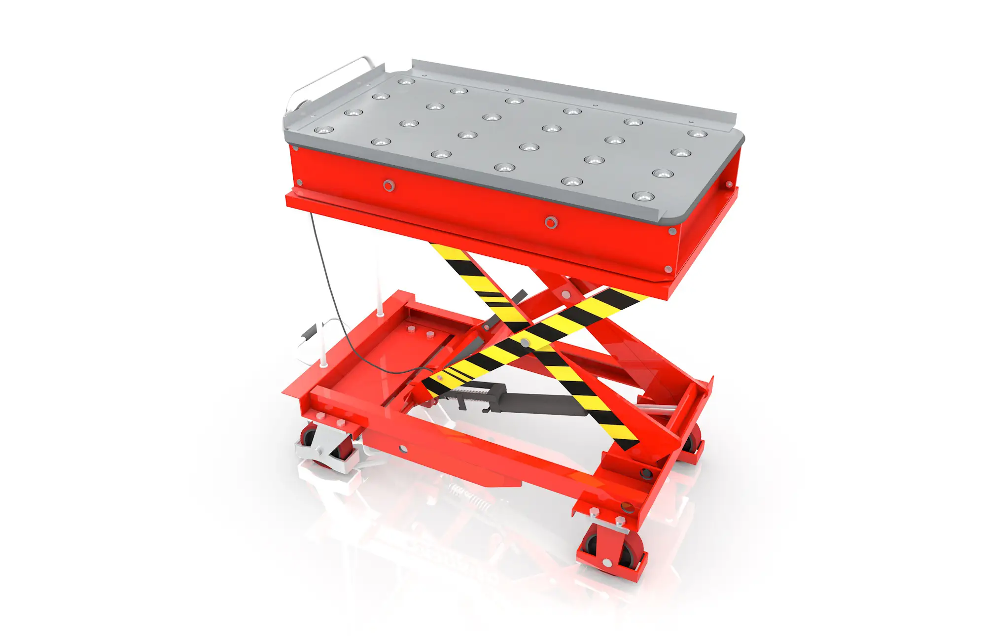 SMZ YLF-1000R Manual Mobile Scissor Sliding Load Platform