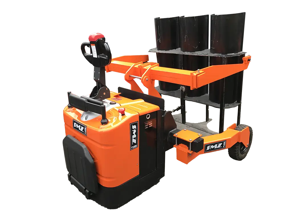 Battery-Powered Concrete Pipe Carrying Pallet Truck
